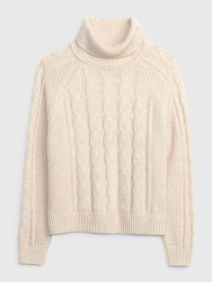 Cable-Knit Turtleneck Sweater | Gap Sweater Turtleneck, Cable Knit Turtleneck Sweater, Christmas Gifts For Women, Petite Size, Turtleneck Sweater, Chambray