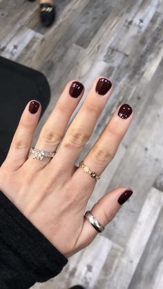 Dark Short Nails, Simple Gel Nails, Casual Nails, Get Nails, Fire Nails, Chic Nails, Fancy Nails