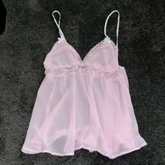 Nwot, Never Worn Or Tried On. Runs Small. Exclusive Collection And This Item Is Discontinued! Bought In Victoria’s Secret Pink Nyc. Sheer Pink Bra For Summer, Summer Sheer Underwire Sleepwear, Lace Trim Cami For Sleepover, Coquette Camisole For Sleepover, Coquette Style Camisole For Sleepovers, Sheer Camisole For Bedtime, Coquette Camisole For Pajama Party, Bikinis Pink, Thrift Ideas