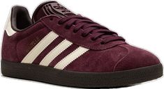 Maroon Sneakers, Sneakers Purple, Purple Suede, Us Man, School Fits, Adidas Gazelle, Fashion Branding, Bags Designer, Stockings