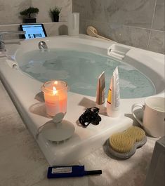 bath and self care Computer, Bath, Candles