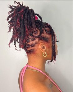 Loc Birthday Styles, Locs Starter, Girl Locs, Short Dreadlocks, Pretty Locs, Lock Styles, Dread Heads, Short Locs