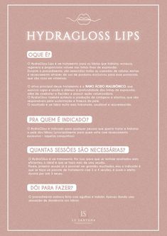 Hidragloss Post, Hidragloss Lip, Hydra Gloss Lips, Esthetician Room, Lash Room, Skin Clinic