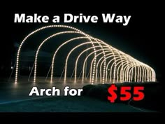 Pvc Holiday Arches, Yard Christmas Lights Ideas, Christmas Light Arches Driveway Diy, Christmas Lights Arch Over Driveway, Holiday Light Tunnel Diy, Drive Thru Christmas Lights Ideas, Christmas Light Archway Outdoor Diy, Christmas Lights For Driveway, Diy Christmas Outdoor Lights