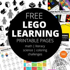 the free lego learning printable pages are great for kids to use in their homes