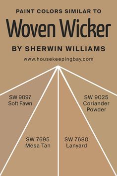 Colors Similar to Woven Wicker SW 9104 by Sherwin-Williams Sw Softer Tan, Tan Paint, Stone Kitchen, Colonial Revival, Color Sorting, Color Help