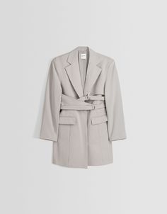 Bershka Tailored Trench Mini Dress Ysl Crossbody Bag, Plain Shorts, Tailored Blazer, Flare Trousers, Mini Dress Shop, Blazer Dress, Mini Dress, Blazer