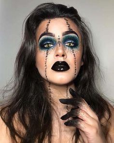 Pretty Witch Makeup, Witch Makeup Ideas, Makeup Witch, Witchy Makeup, Makeup Ideas For Halloween, Halloween Makeup Witch, Ideal Makeup, Halloween Makeup Pretty, Cool Halloween Makeup