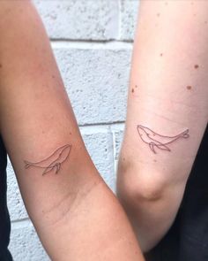 Minimalist Tattoos | Tattoofilter Hai Tattoo, Matching Friend Tattoos, Small Couple Tattoos, Bts Tattoos, Whale Tattoos, Ocean Tattoos, Hand Poked Tattoo, Shark Tattoos, Friendship Tattoos