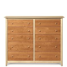 The Sarah Bedroom exhibits the clean lines and balanced proportions of its Shaker influence. Dresser includes a Drawer Interlock System which allows only one drawer per vertical column of drawers to be open at a time as a safety feature. Soft-close, undermount drawer glides Made from sustainably harvested hardwoods Finished with a silky, smooth to the touch top coat Wood care does not require oil, polishes, or cleaners GREENGUARD certified finish Veneer Panels, Wood Bedroom Furniture, Tall Dresser, Green Furniture, Wood Sample, Matching Furniture, Sleigh Beds, Furniture Catalog, Wood Care