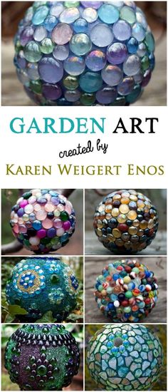 garden art created by kareen weiigert - enos is featured in this book