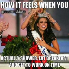 a woman is getting her hair combed by two other women who are wearing crowns