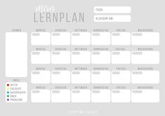 a gray and white planner with the words mean leanplan on it