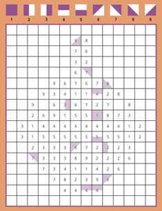 an image of a crossword puzzle with numbers and arrows on it, as well as the