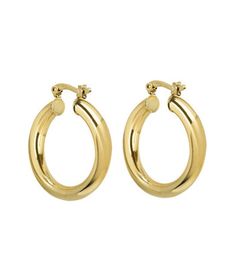 Large ravello hoop earrings with gold vermeil and sterling silver options from The M Jewelers. M Jewelers, Nameplate Necklace, Link Earrings, Pearl Hoop Earrings, Gold Hoops, Pearl Size, Pearl Drop Earrings, Heart Pendant Necklace, Gold Hoop Earrings