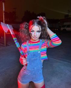 20 TRENDY & CHIC HALLOWEEN COSTUMES TO ROCK THIS SPOOKY SEASON | 2023 HALLOWEEN COSTUMES Chic Halloween Costumes, Chic Halloween Costume, Chucky Halloween Costume, Chucky Costume, Chucky Halloween, Modele Fitness