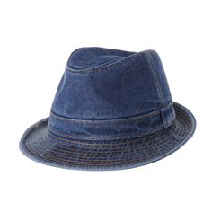 PRICES MAY VARY. Medium : 55~56cm, 21.5~22inch / Large : 57~58cm, 22~22.5inch This hat is lightweight and foldable(NOT STIFF) with a short brim, making it easy to store in a pocket or purse. Its timeless design makes it suitable for both formal and casual occasions. The plain stitch and washed effect adds an edgier spin on the traditional fedora shape. Upturn cuban style, narrow brim design is stylish and provides optimal sun protection. Made of durable and high quality cotton fabric, this fedor Trilby Fedora, Jean Hat, Cuban Style, Denim Bucket Hat, Straw Fedora Hat, Hat Patterns To Sew, Denim Hat, Leather Hats, Cloche Hat