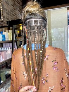 Half Locks Hair, Bottom Half Dreads, Synthetic Dreads Half Head, Few Dreadlocks In Hair, Half Head Of Dreadlocks, Peek A Boo Dreadlocks, Underneath Dreadlocks, Half Head Of Dreads, Half Hair Dreadlocks