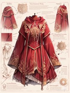 Fantasy Clothes Reference, Fantasy Outfits Drawing, Fantasy Uniforms, Fantasy Outfits Design, Drawn Clothes, Elven Clothing, Magical Clothes, Magic Clothes, Pretty Quinceanera Dresses