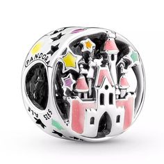 Fantasyland Castle My Happy Place Charm by Pandora | Disney Store Pandora Collection, Pandora Disney, Disney Shop, Wall E, Pandora Bracelets, Pandora Bracelet, Pandora Jewelry, My Happy Place, Disney Store