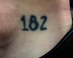 a close up of a person's foot with the number 1042 on it