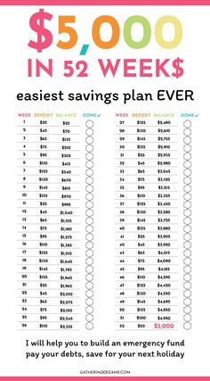 the $ 5, 000 in savings plan is shown with text that says it's easy