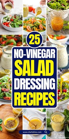 25 no - vinegar salad dressing recipes