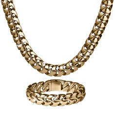 Daniel Steiger High Tide Collection Gold Metal Chain Necklace With Polished Finish, Gold Chain Necklace With Polished Finish, Yellow Gold Chunky Chain Jewelry In Stainless Steel, Make An Outfit, Guitars For Sale, Gold Chains For Men, High Tide, Cross Bracelet, Latest Jewellery