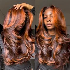 Ashimary Brown with Ginger Highlights 3D Body wave Wig Brown With Ginger Highlights, Wig Brown Highlights, Ginger Highlights, Wig Business, Lace Wigs Styles, Straight Lace Wig, Wigs Styles, Highlight Wig, Wig Brown