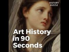 the cover of art history in 90 seconds, with an image of a woman's face