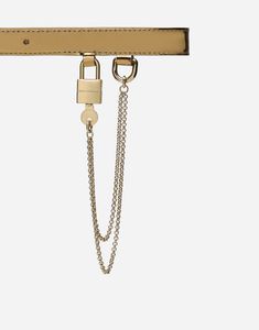 Mirrored-effect calfskin belt with chain and charm detailing: Gold The belt strap is 20 mm in height Rolled buckle and belt loop stop Made in Italy Elevate Style, Belt With Chain, Dolce Gabbana Belt, Chelsea Boots Mens, Straight Leg Jeans Men, Square Toe Shoes, Mens Bucket Hats, Gold Belts, Chelsea Boots Men