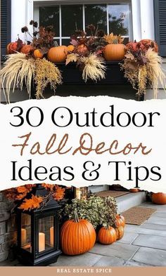 an outdoor fall decor idea and tips