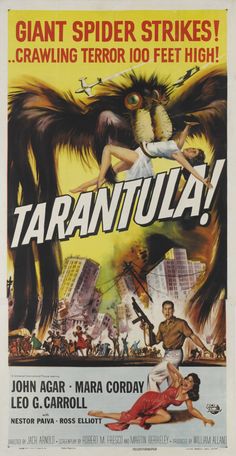 an old movie poster for tarantula