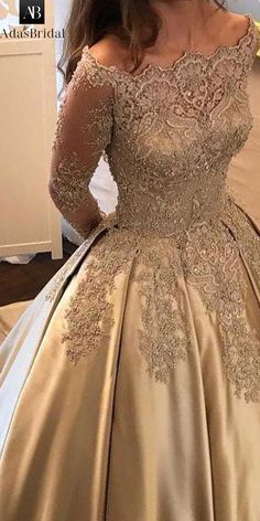 Wonderful Satin Off-the-shoulder Neckline Ball Gown Evening Dress With Beaded Lace Appliques Prom Elegant, Girls Bridesmaid Dresses, Burgundy Bridesmaid, Burgundy Bridesmaid Dresses, Mob Dresses, Gowns Prom, Ball Gowns Evening, Wedding Dresses Satin, Dresses For Girls