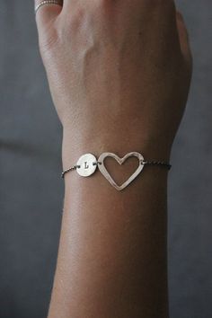 Hey, I found this really awesome Etsy listing at https://www.etsy.com/listing/249369847/personalised-initial-bracelet Sterling Silver Heart Bracelet, Silver Heart Bracelet, Bracelet Initial, Medical Bracelet, Chocker Necklace, Bridesmaid Gifts Jewelry, Premier Designs Jewelry, Initial Bracelet, Pretty Bracelets