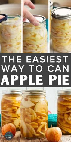 the easy way to can apple pie in a jar