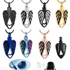 Product description Features： 【High Quality Material】 -- Made of 316 L stainless steel and Stone, Exquisite Workmanship, Waterproof, No Fading, No Rust, and Durable, Hypoallergenic, Harmless to Human Skin. 【Cremation Jewelry for Ashes】 -- A perfect way to memorialize your loved one or pet forever, they will accompany you in another way, rekindle fond memories. It can hold a small amount of ashes, dried flowers, essential oils, a lock of hair, soil or sand. 【Multi-functional Usage】-- As well as being used as an cremation urn, it can also be used as a keepsake to hold memorable object to keep the precious  memories in hearts forever, as a perfume bottle to hold a small amount of perfume, or as common  a beautiful and fashion jewelry. 【Perfect Keepsake Gift】-- A meaningful gift for family and Jewelry For Ashes, Lock Of Hair, Urn Necklace, Keepsake Urns, Ashes Jewelry, Urn Necklaces, Precious Memories, Jewellery Gift, Keepsake Gift