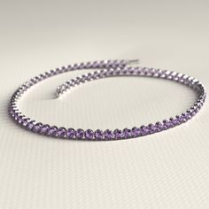 Enhance your bracelet collection with this stunning Amethyst Tennis Bracelet. Handcrafted with care in 14K/18K Gold, its elegant purple stones symbolize the February birthstone. Perfect for stacking, this dainty and versatile piece will elevate your style effortlessly. Whether as a handmade Christmas gift or a treat for yourself, don't miss out on our Cyber Week Sale!𝐅𝐞𝐚𝐭𝐮𝐫𝐞𝐬:• 𝐌𝐚𝐝𝐞 𝐭𝐨 𝐎𝐫𝐝𝐞𝐫• 𝐌𝐞𝐭𝐚𝐥: 𝟏𝟒𝐊 | 𝟏𝟖𝐊• 𝐁𝐚𝐧𝐝 𝐂𝐨𝐥𝐨𝐫𝐬: Rose Gold, Yellow Gold & White Go Elegant Round Amethyst Crystal Bracelet, Anniversary Amethyst Gemstone Tennis Bracelet, Elegant Round Purple Crystal Bracelet, Elegant Purple Round Crystal Bracelet, Purple Round Bracelets For Anniversary, Purple Tennis Bracelet For Anniversary, Classic Purple Tennis Bracelet As A Gift, Classic Purple Tennis Bracelet Perfect For Gifts, Elegant Amethyst Bracelet