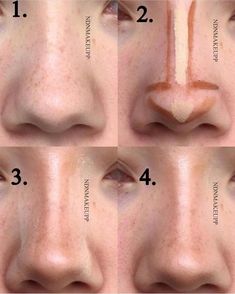 Contouring Makeup, Nose Makeup, Makeup Tip, Nose Contouring