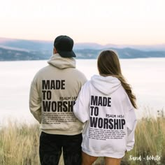 Introducing our unisex Made To Worship Christian Hoodie, a stylish and meaningful addition to your wardrobe. Crafted with comfort in mind, this hoodie is perfect for the modern Christian who seeks both fashion and faith. Son Of The King Hoodie. This unisex heavy blend hooded sweatshirt is pure relaxation. It is made of a thick blend of cotton and polyester, it feels plush, soft, cozy, and warm, a perfect choice for any cold day or cool evening. In the front, the spacious kangaroo pocket adds daily practicality and is especially useful to warm those cold hands. Choose size & color from the drop-down menu. For more Christian Merch ↓ https://www.etsy.com/ca/shop/TheCreativeCornerTCC --------------------------------------------------------------------------------------------------------------- God Hoodies, Son Of The King, Jesus Merch, Christian Accessories, Made To Worship