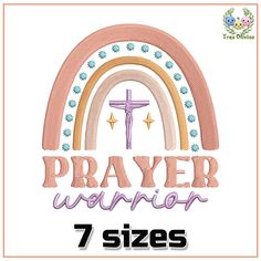 Empower your faith-inspired projects with our "Prayer Warrior" Retro Rainbow Machine Embroidery Design! 🙏⚔️ Perfect for Christian crafters, this unique design features the words "Prayer Warrior" adorned with a vibrant retro rainbow, adding a powerful and uplifting touch to your creations. ⛪️ Whether you're embellishing apparel, home decor, tote bags, or accessories, our design adds a bold statement of faith and strength to any project. The combination of retro styling and a powerful message cre Rainbow Bible, Retro Rainbow, Bible Scripture, Prayer Warrior, Bible Scriptures, Machine Embroidery Design, Christian Quotes, Machine Embroidery Designs, Embroidery Design