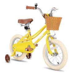 Indulge your little princess in the joy of cycling with the JOYSTAR Fantasy Princess Girls Bike, a charming and stylish ride that combines classic aesthetics with modern features. This bike boasts vibrant colors and comes equipped with DIY decals and a lovely basket, making each ride even more enjoyable. Safety is a top priority with the front hand caliper brake, rear coaster/foot brake, wide tires, sturdy frame, non-slip pedals, enclosed chain guard, and reflectors. Assembly is a breeze, with 8 Diy Decals, Boy Bike, Kids Helmets, Fantasy Princess, Retro Kids, Retro Girls