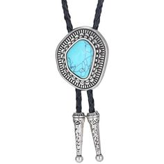 Introducing the Navajo Turquoise Bolo Tie, a captivating blend of traditional Western style and Native American design. Crafted with braided leather cords measuring 38" (96cm) in length and adorned with metal tips, this bolo tie boasts a pendant size of 1.4" (3.5cm) x 1.8" (4.5cm), meticulously crafted from high-quality zinc alloy.  The Navajo Turquoise Bolo Tie is a testament to the enduring charm of Southwestern aesthetics, drawing inspiration from the rich heritage of Navajo craftsmanship. It Bar Accessories Decor, Native American Design, Navajo Turquoise, Belt Purse, Bolo Tie, Native American Fashion, Unique Bags, Tie Accessories, Bar Accessories