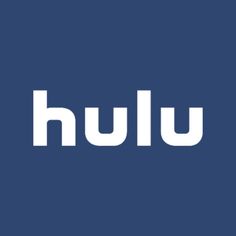 the hulu logo on a blue background