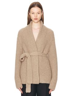 Isotani Cardigan - Color:Beige Kate Olsen, Ashley Olsen, Ribbed Knit Fabric, Savile Row, Beige Cardigan, Mary Kate, Knitwear Cardigan, Fashion House