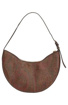 Find ETRO Paisley Hobo Bag on Editorialist. The Etro paisley hobo bag is crafted from coated canvas with a signature paisley pattern. It features a top zip closure, adjustable shoulder strap, and an interior wall pocket. This Italian-made hobo bag is trimmed with leather and is perfect for everyday use. Etro Paisley, Interior Wall, Wall Pockets, Edgy Outfits, Paisley Pattern, Interior Walls, Hobo Bag, Paisley, Shoulder Strap