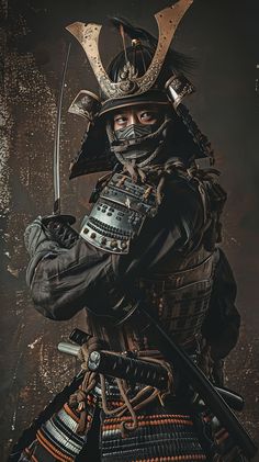 Samurai Suit, Armor Japanese, Portraits Reference, Cod Oc