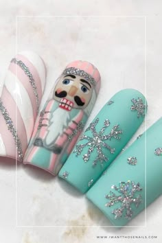 Nutcracker nails Nutcracker Nails, Nail Art Noel, Christmas Gel Nails, Design 2023, Christmas Nails Acrylic, Festival Nails, New Year's Nails, Gel Nail Designs, Xmas Nails