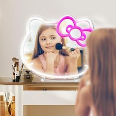 Amazon.com: Ycehneu Hello Kit Vanity Mirror with Light, Dimmable LED Anime Neon Sign, Cute Stuff Pink Neon Lights for Teen Girl Gifts, White Elephant Gifts : Tools & Home Improvement