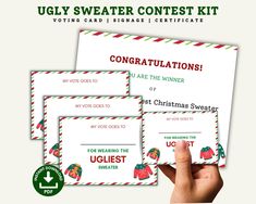 the ugly sweater contest is being held on christmas day, and it's free